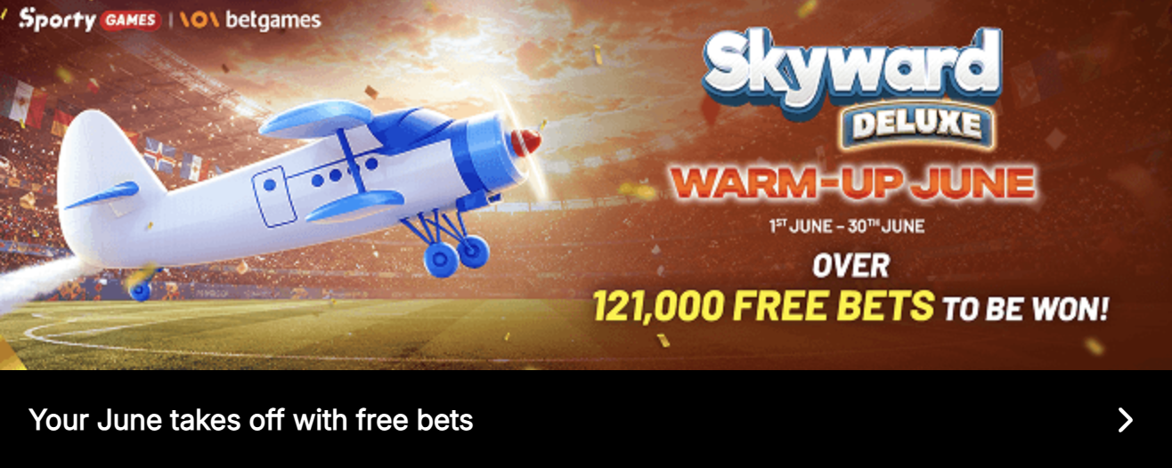 SportyBet English platform features football jackpot SportyTV ACCA boost